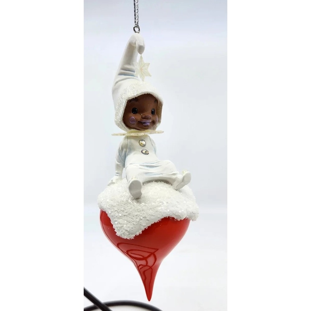 Thomas Blackshear 2001 Flakeling Tales #93006 SITTIN' PRETTY Ornament Elf w/ Box